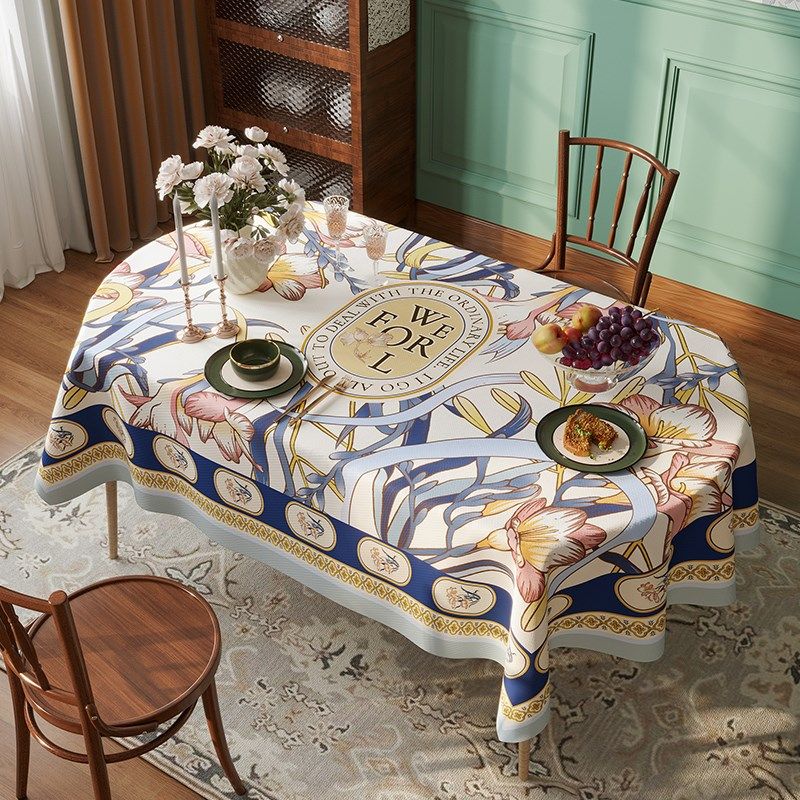 橙色回忆藤雪尼尔桌布防水防烫餐桌台布长方形盖布圆桌布茶几布,居家布艺,桌布,淘宝优惠券,粉丝福利购,淘宝优惠卷