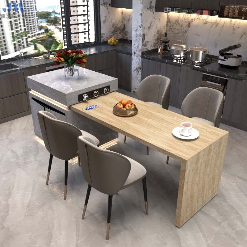新款岩板智能化伸缩岛台餐桌一体,定制中岛台和餐桌椅,住宅家具,岛台餐桌,淘宝优惠券,粉丝福利购,淘宝优惠卷