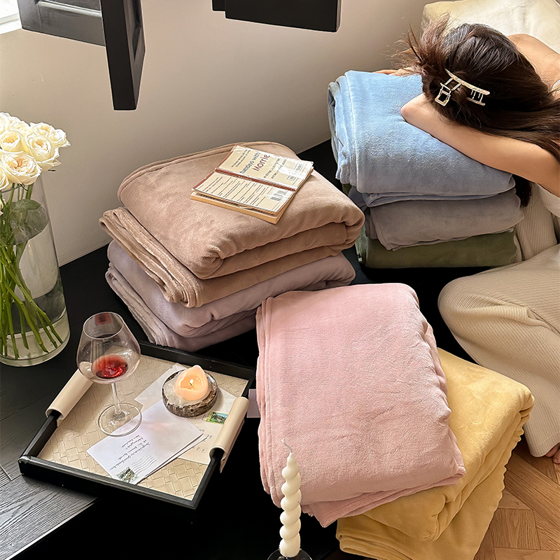 冬季加厚牛c奶绒床单单件 北欧纯色珊瑚绒加绒被单法兰绒宿舍家用