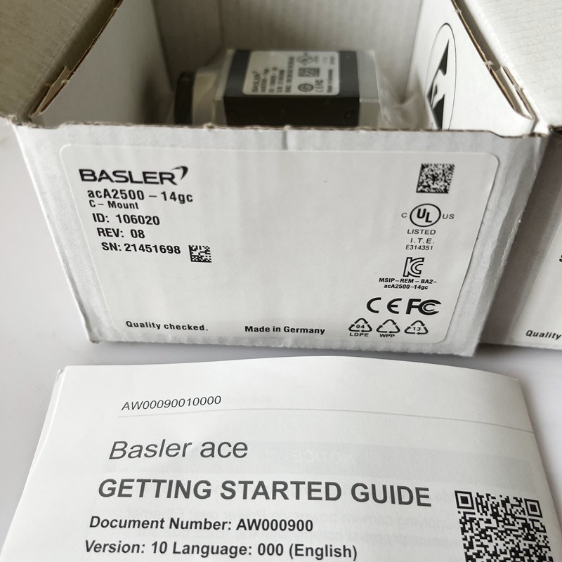 acA2500-14gc巴斯勒现货acA2500-14gc Basler工业相机全新原装
