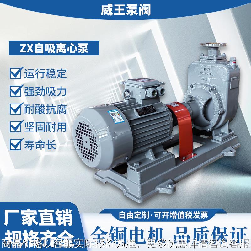 一件代,304不锈钢离心自吸泵65ZX25-32机械密封排污不阻塞自吸泵