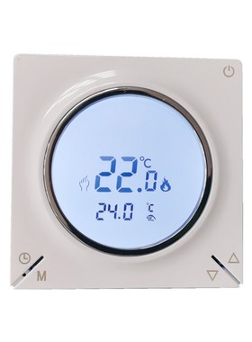 K829中央空调液晶温控器 风机盘管温度控制器 圆形面板控温开关