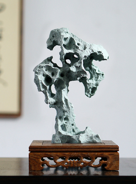 仿真太湖石假山摆件中日式园艺盆景花卉枯山水微景观造景山石装饰