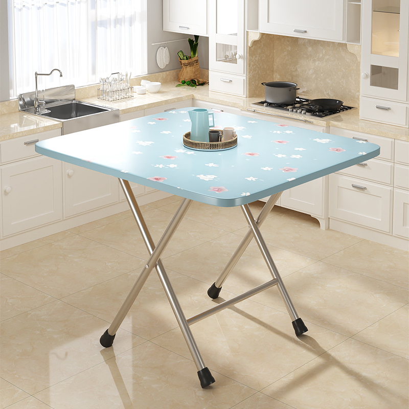 折叠桌子餐桌家用简易小方桌出租房用吃饭桌摆摊出摊可便携式桌椅