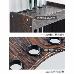 台球杆放置架台球杆架配件桌球杆架台球架球房落地支架壁挂放杆器