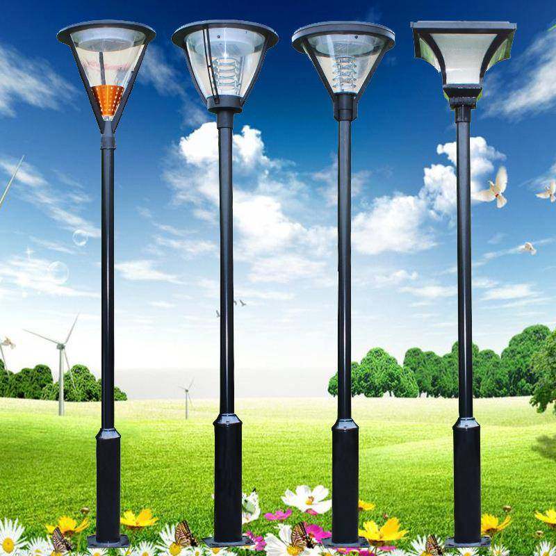 太阳能庭院灯户外头高亮led花园别墅蜡烛小区道路高杆3米景观灯