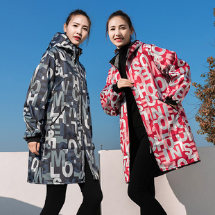 加厚长绒家用厨房防水长袖围裙外套上班干活罩衣工作服正穿护衣