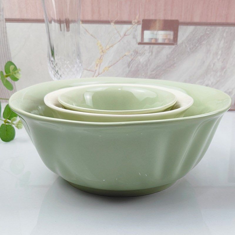 陶瓷汤碗家用2025新款高级感9寸深大碗汤面碗大号奶油风餐具汤盆