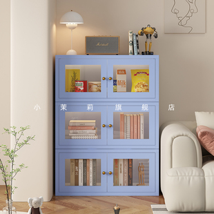 书柜家用收纳柜收纳柜柜子矮柜客厅卧室书架置物架自由组合模块柜
