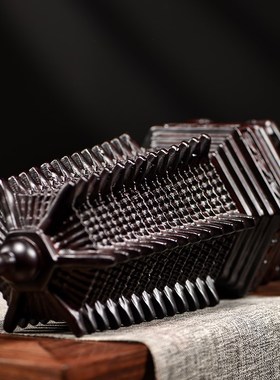 黑檀木雕刻十三层文昌塔摆件实木13层宝塔客厅装饰品送礼家用木制