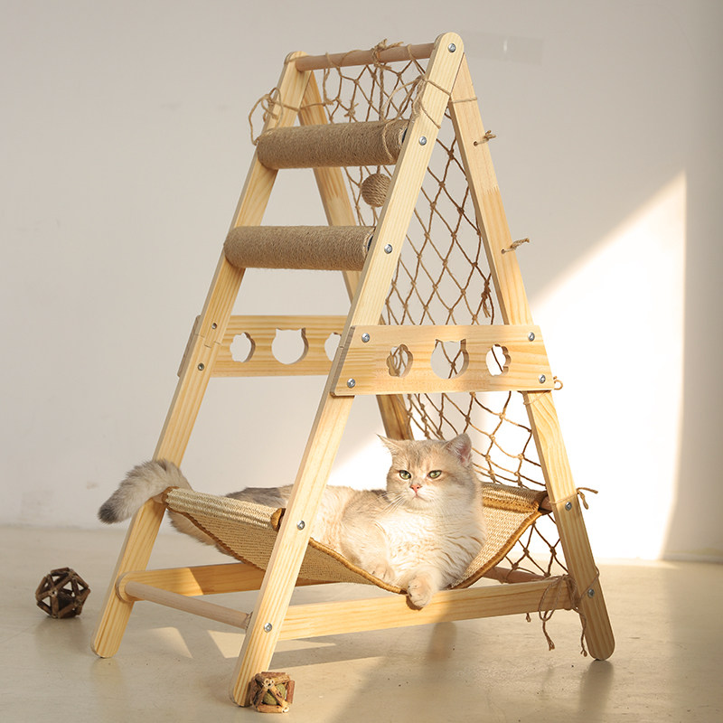 猫爬架猫窝猫树一体猫抓板玩具小型猫架子实木猫抓柱树猫咪攀爬架,宠物/宠物食品及用品,猫爬架,淘宝优惠券,粉丝福利购,淘宝优惠卷