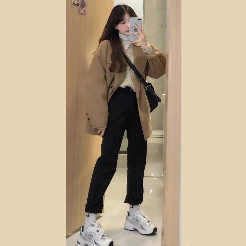 短款呢子大衣女毛呢外套2024秋冬季新款小个子高级感加厚今年流行,女装/女士精品,毛呢外套,淘宝优惠券,粉丝福利购,淘宝优惠卷