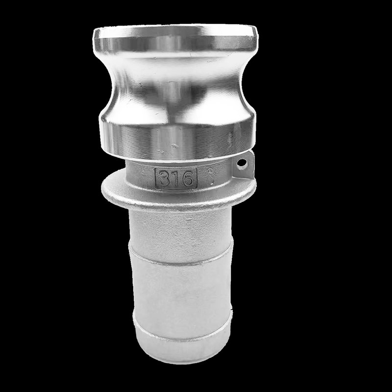 304不锈钢快速接头E扳把式皮管快速接头E型皮管公接头1/2-6寸重型