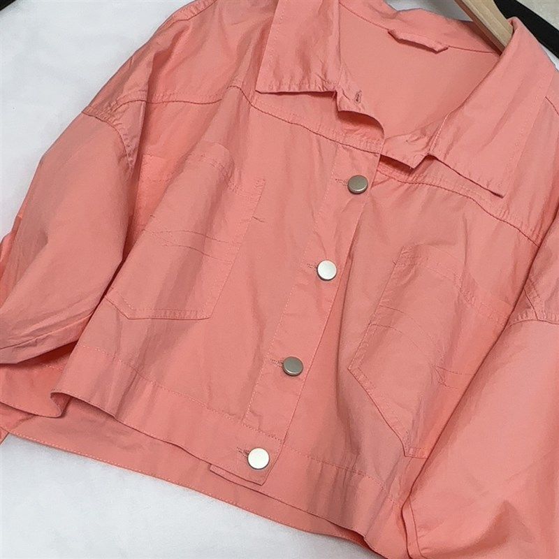 E434小个子全棉外套女春秋港风复古休闲夹克高腰短款薄上衣0.25,女装/女士精品,短外套,淘宝优惠券,粉丝福利购,淘宝优惠卷