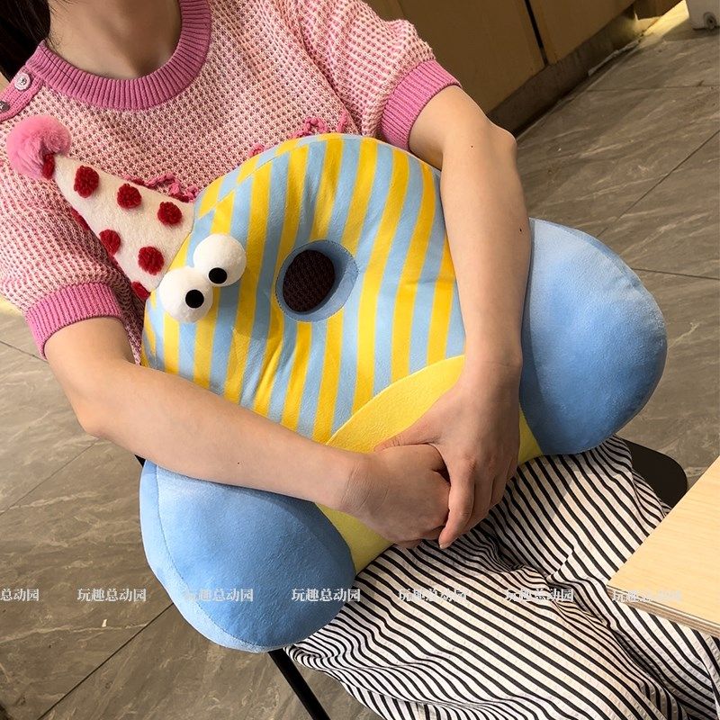 条纹护腰靠垫办公室腰枕工位椅子久坐腰部支撑专用靠枕座椅靠背垫,居家布艺,腰靠垫,淘宝优惠券,粉丝福利购,淘宝优惠卷