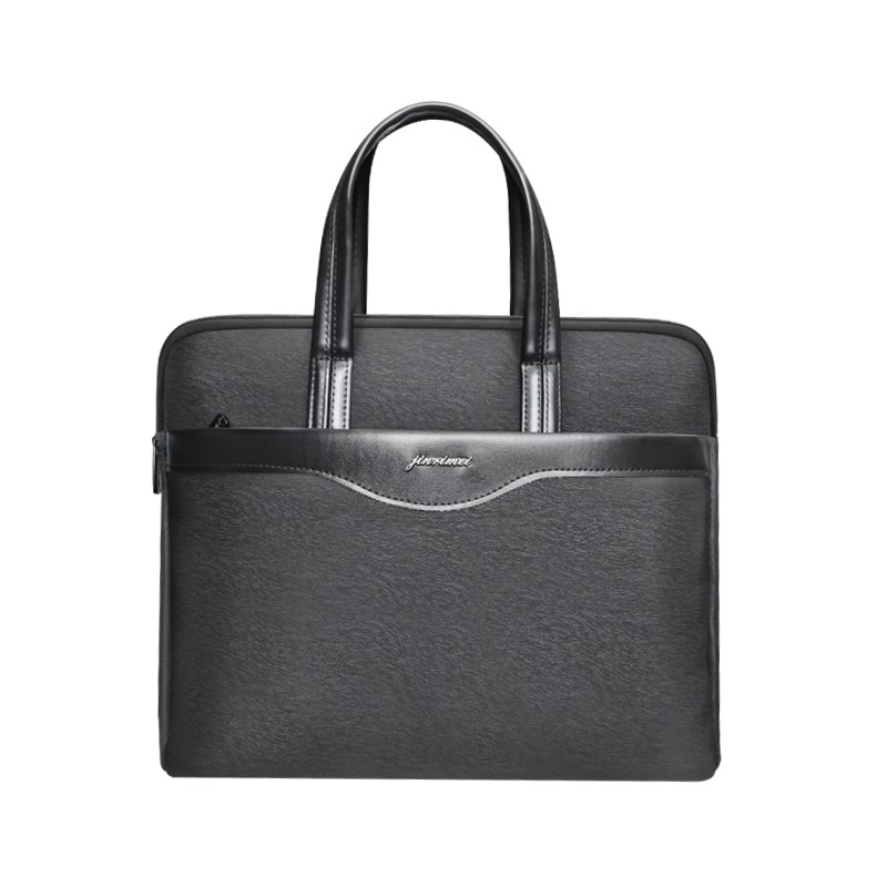 金日美857手提包文件袋防水大容量拉炼 炼 式办公文包会议定