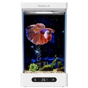 斗鱼专用缸水母缸桌面小型鱼缸办公桌生态创意加热增氧迷你懒人缸