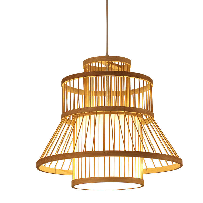 中式竹吊灯吧台竹编鸟笼吊灯日式茶室禅意民宿房间特色餐厅灯包邮,家装灯饰光源,客厅吊灯,淘宝优惠券,粉丝福利购,淘宝优惠卷