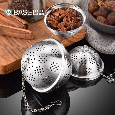 304不锈钢调味球煮汤隔渣调料球花椒卤料盒茶叶过滤网香料佐料网
