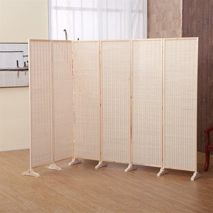 屏风隔断折叠客厅移动装饰布艺双面办公酒店推拉折屏实木玄关门帘