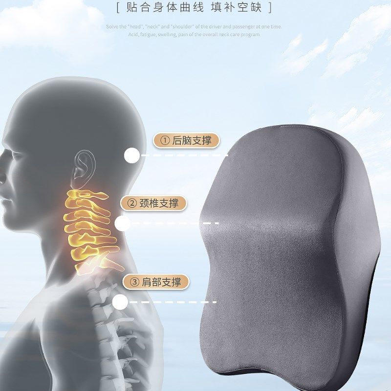 大众揽巡揽境探影探歌探歌迈腾专用汽车头枕护颈枕靠枕腰枕翻毛皮