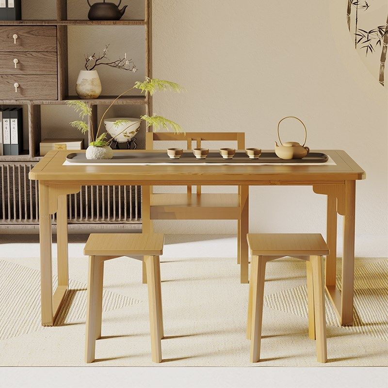 新中式黑胡桃茶桌茶台茶室禅意功夫茶几家用办公室楠竹书法写字桌,住宅家具,家用茶台/茶桌,淘宝优惠券,粉丝福利购,淘宝优惠卷