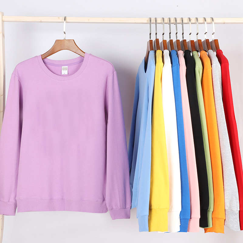 纯棉长袖卫衣秋季定制工作服印字log班服团体服企业