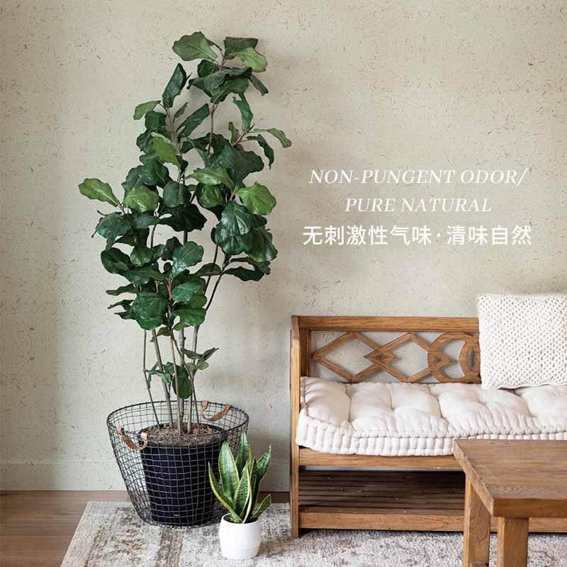 生态稻草漆室内外稻草泥肌理漆乡村泥土墙面漆民宿土黄墙艺术涂料