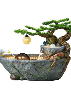 假山流水喷泉生财摆件庭院循环水景观装饰品阳台鱼池室外花园造景