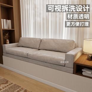 沙发定制飘窗垫2025新款 飘窗沙发可拆洗飘窗一体式 主卧飘窗榻榻米