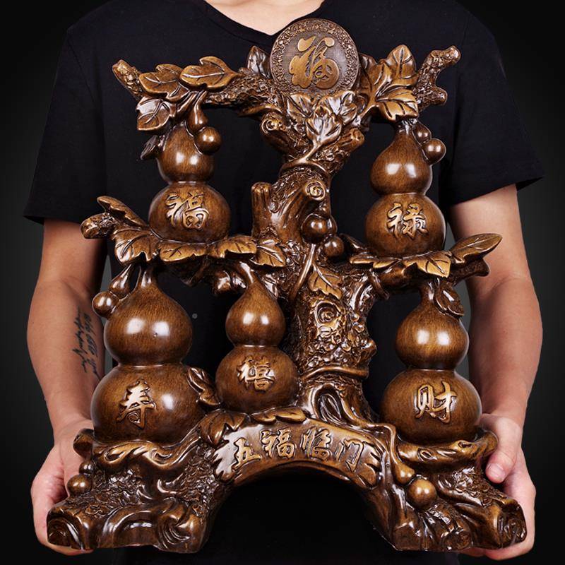 五JS700福临门招财葫水芦摆件福禄寿禧财风客玄酒柜电视柜关家居