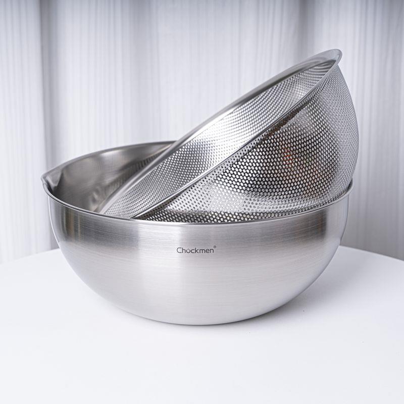 18/0不锈钢菜盆沥水套装料洗盆淘米盆一理VXP盆1多用加厚大容量28