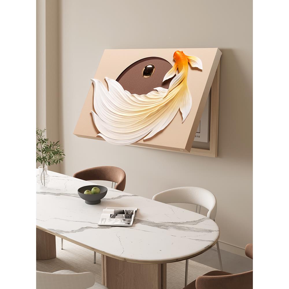 代轻壁奢客厅浮雕NRP电箱电表箱装饰画现简约遮箱画电闸盒挡创意