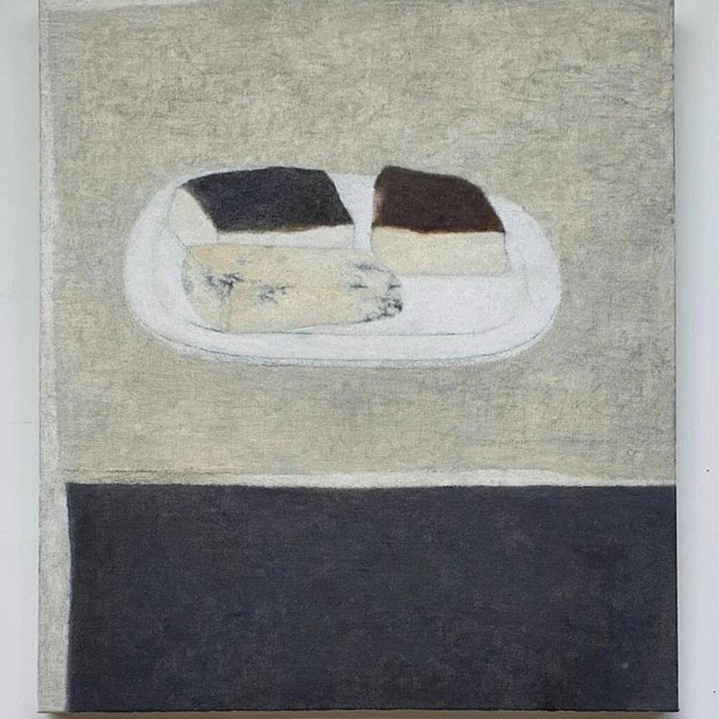 墙《平装凡的风日常》中古抽象客厅饰画 画QLF背景民宿覆古小众高