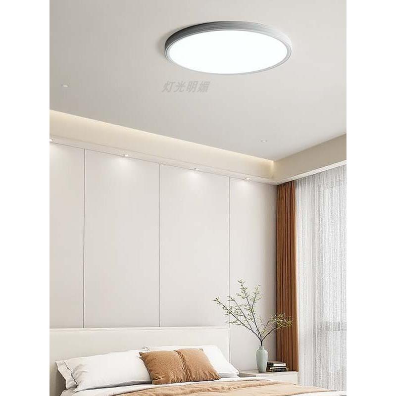灯明媚极超薄厅吸顶灯LPL简全光客谱护眼房光间2025新款卧室中山