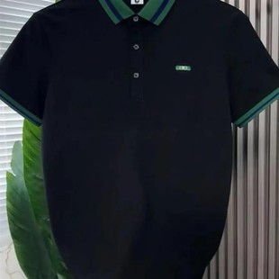 翻领POLO衫 晨曲欧品男装 简约百搭v休闲洋气半袖 简h约2025夏季 时尚