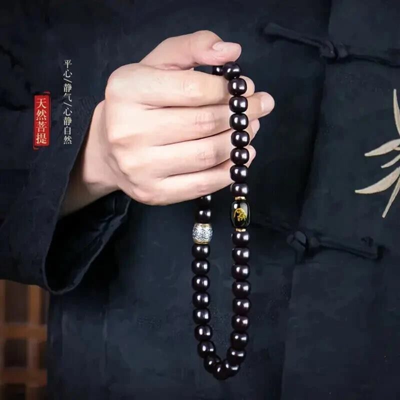 臻心高端精选【臻心精选】菩提双圈手串溏心老料生肖文玩桶珠