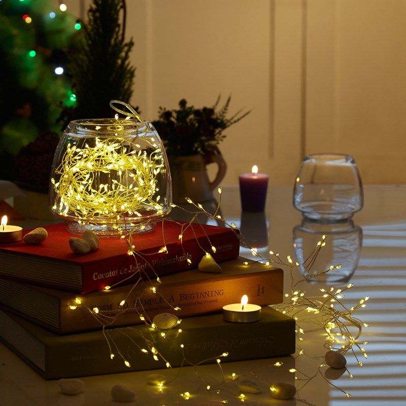 圣诞节LED鞭炮灯铜线灯串室外庭院装饰灯USB遥控防水圣诞树小彩灯,节庆用品/礼品,装饰灯,淘宝优惠券,粉丝福利购,淘宝优惠卷