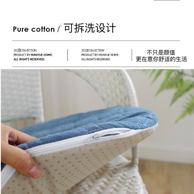 全棉椅垫家用圆形坐垫椅子垫防滑餐厅凳子垫有绑带餐椅垫办公室垫,居家布艺,椅垫,淘宝优惠券,粉丝福利购,淘宝优惠卷