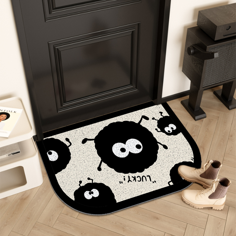 入户门蹭土地垫家用客厅玄关大门口除尘耐脏脚垫子卡通丝圈进门垫