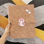 新版 宝妈产检收纳册卡通蛇宝宝孕检报告单档案册a4a5页软皮资料册