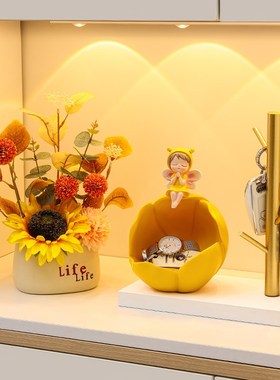 入户玄关钥匙收纳摆件进门鞋柜装饰家居饰品客厅乔迁之喜新居礼品