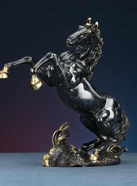 铜欣祥 纯铜马到成功马摆件家居装饰品客厅办公室开业礼品铜摆设