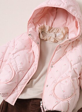 儿童羽绒服短款冬季新宝宝羽绒服女童加厚保暖女孩外套22114