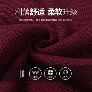 中小学生枣红色英伦风长袖polo衫校服男女童纯棉毛衣开衫春秋套装