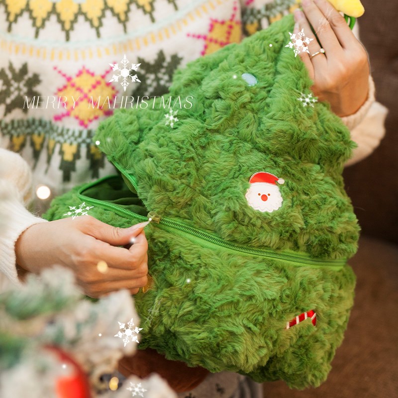 圣诞节礼物送女生闺蜜创意小礼品生日实用的圣诞树抱枕平安夜礼盒