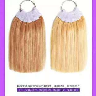 新款发条色板美发染发色彩根基测试头发颜色加厚加量真发发束染色