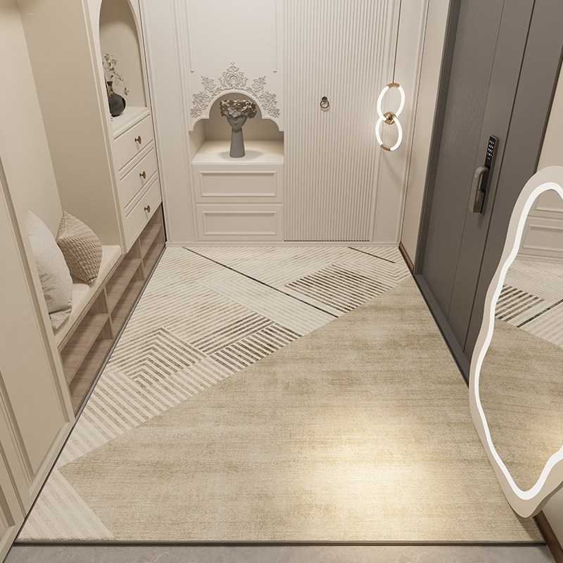 定制高级感进门地垫入户门垫北欧家用客厅地毯可裁剪玄关脚垫耐脏