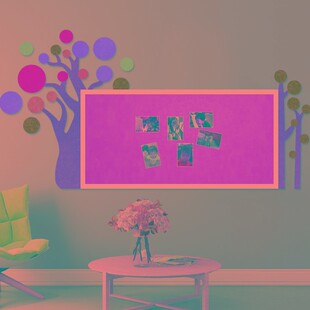 幼儿园学校小许愿树设计环创毛毡板文化题墙软木区角装饰宣传栏