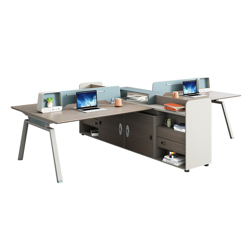 四人位办公桌员工位工位办公桌职员办公桌屏风办公桌财务办公桌